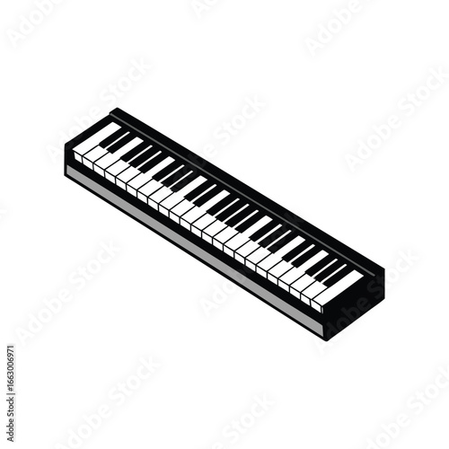 Piano keys vector illustration