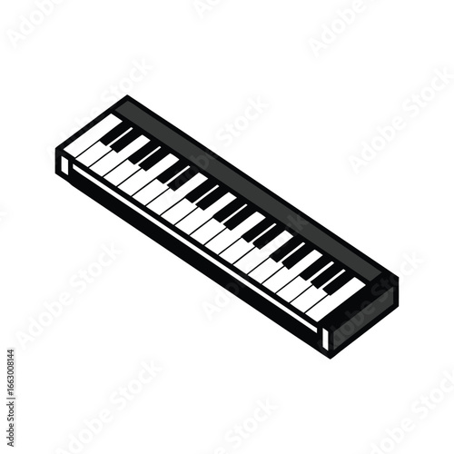Piano keys vector illustration