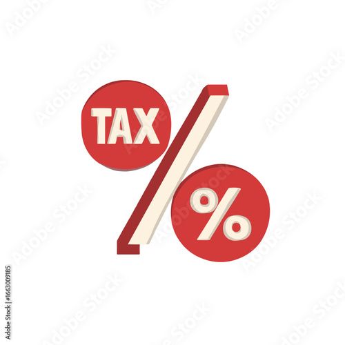 Tax percentage icon representing a tax symbol.