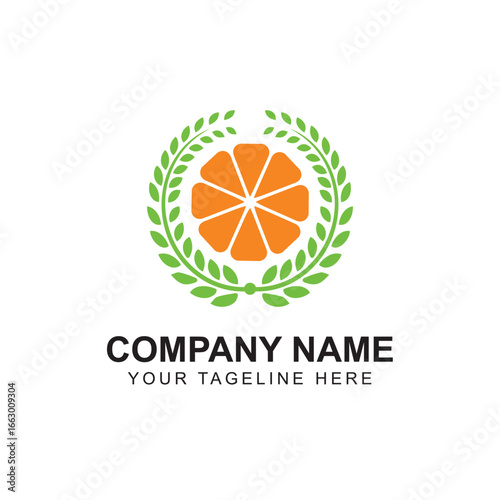 Simple logo for company brand food & beverage