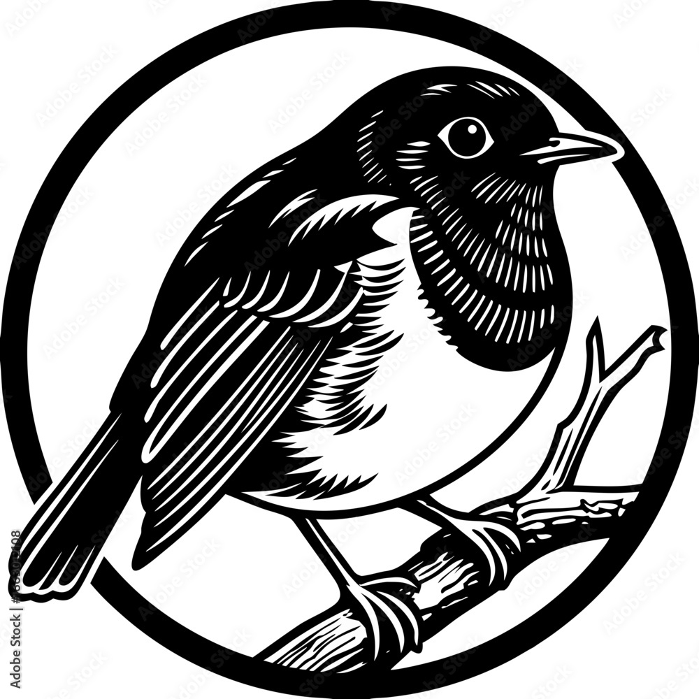 Naklejka premium vector illustration of a bird