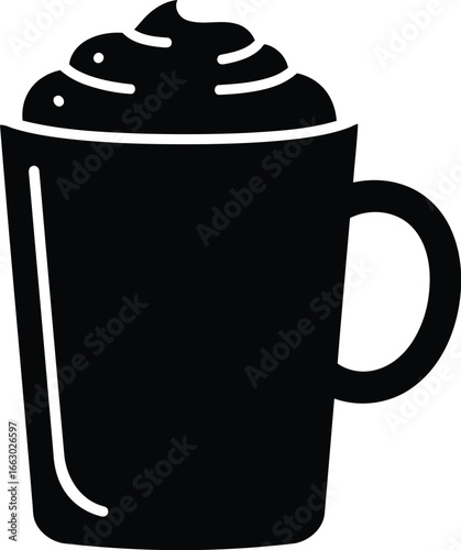 A cup of hot coffee with steam