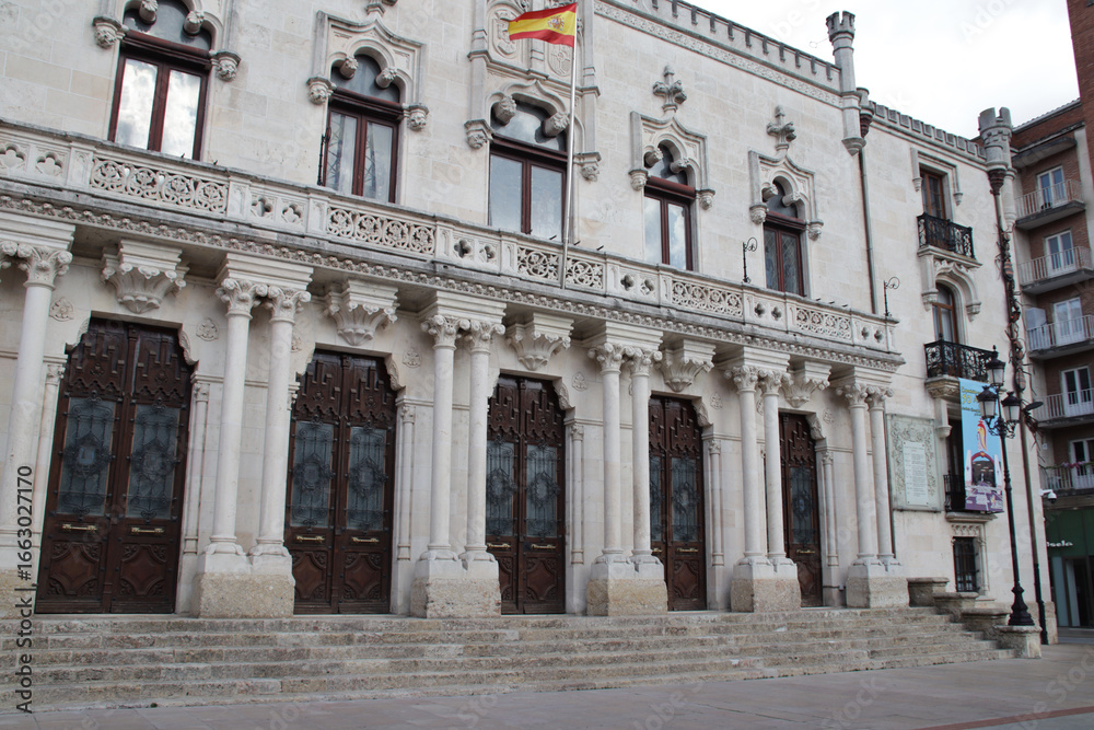 Obraz premium old hall (capitania palace) in burgos in spain 