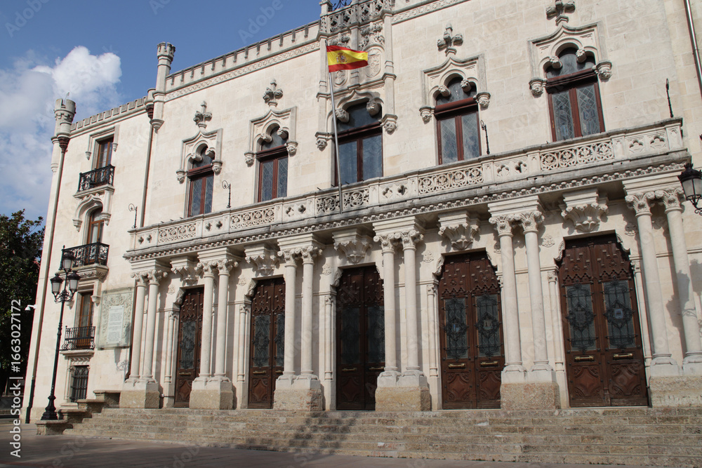 Naklejka premium old hall (capitania palace) in burgos in spain