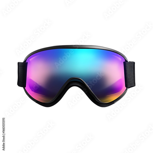 Ski Goggles with Reflective Lenses png