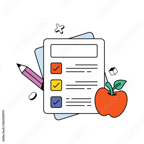 Diet chart Flat Illustration. EPS 10 File 