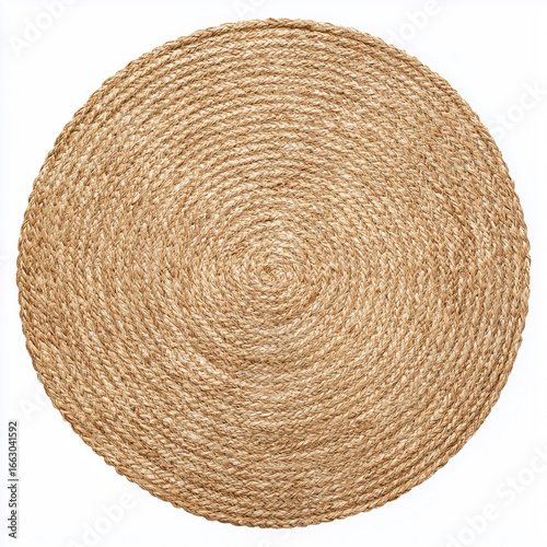 Round jute placemat