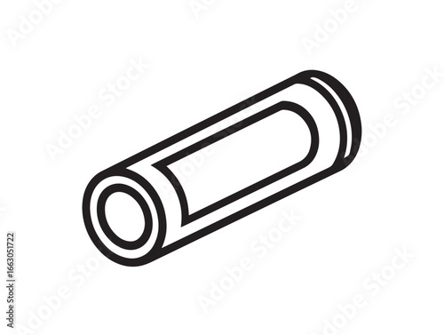 Stylish Blacklight Tube Icon Modern Science Vector Artwork
