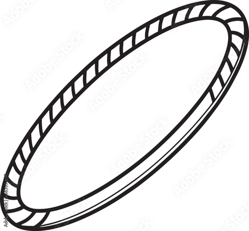 Stylish Hula Hoop Illustration