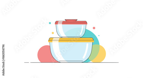 Durable glass food storage containers with airtight lids for kitchen organization and meal prep solutions