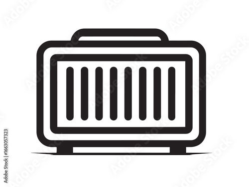 Car Amplifier Icon Featuring Modern Clean Vector Illustration