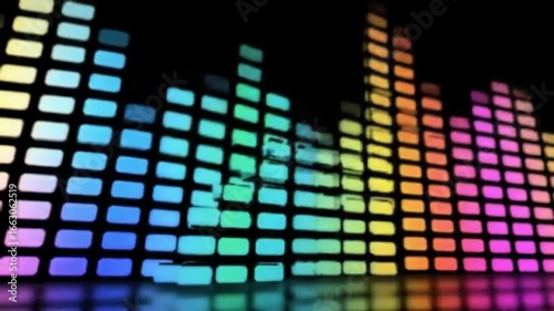 Colorful Audio Visualizer: Dynamic Spectrum Display