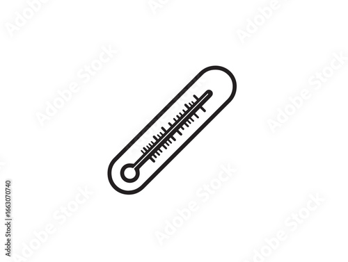 Contemporary Vector Illustration of Modern Digital Thermometer Device Icon
