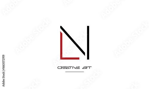 NL, LN, N, L abstract letters logo monogram