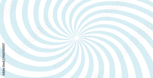 Radial sunburst background. Simple wallpaper with hypnotic rays, vector illustration
