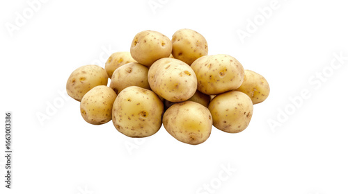 Pile of Fresh Potatoes: A visually appealing still life featuring a collection of fresh, raw potatoes. The image highlights the natural, earthy tones and textures, appealing to those who value simple.