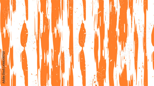 Seamless abstract brush stroke pattern in vibrant orange and purple variations, ideal for textile prints, wallpaper, wrapping paper, packaging design, and digital backgrounds