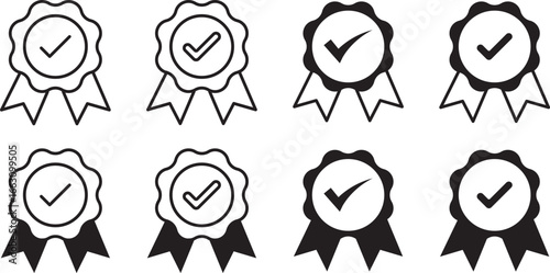 guaranteed quality icon. premium quality. award icons. quality assurance. Customer Satisfaction symbol