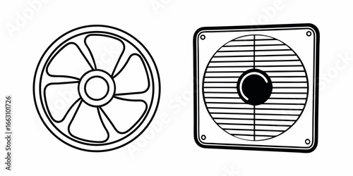 Ventilation fan cooling fan exhaust fan computer fan pc fan system fan blade air flow industrial fan design