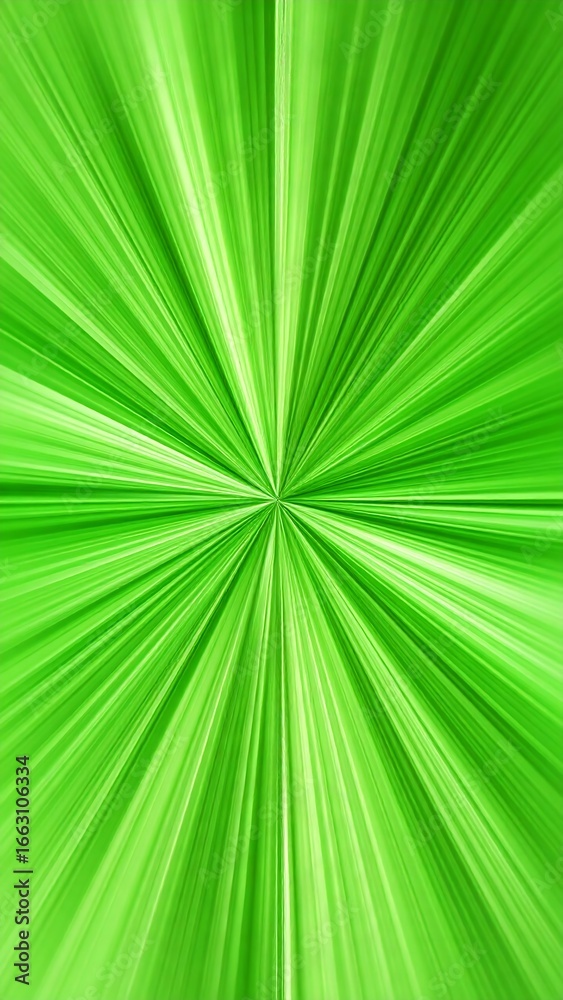 Fototapeta premium Vibrant green radial lines
