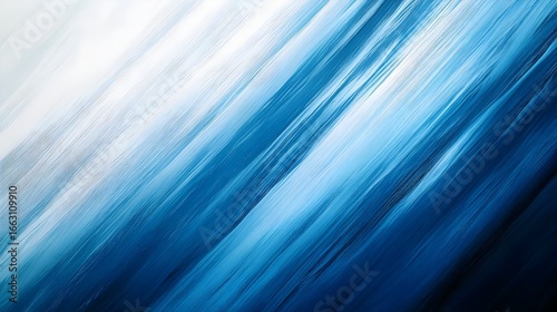 Dynamic diagonal blue textured background abstract art resembling flowing water brushed paint or icy surface pattern creating energetic movement cool design