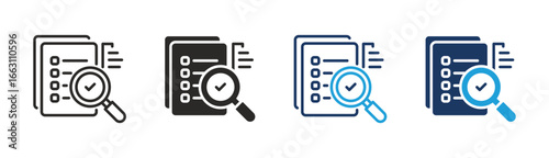 Set of Evaluation icon collection in Multiple Style. Icon suitable for web and mobile application