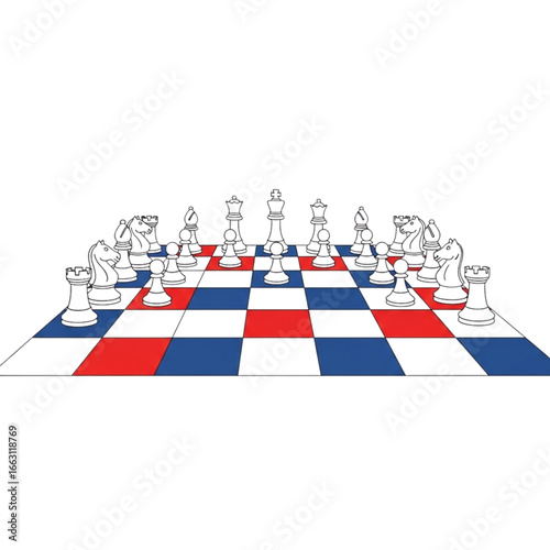 Chessboard Game Setup Illustration