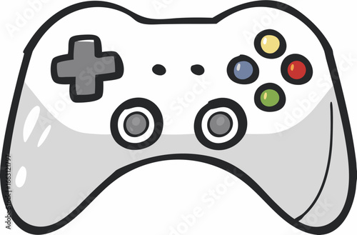 Gamepad icon. Game controller silhouette vector, Video game controller 