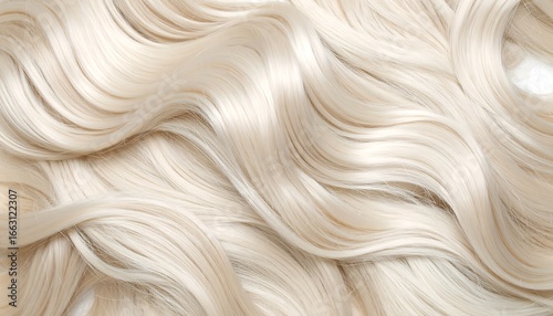 Blonde Hair, Wave Texture, Close-up Shot