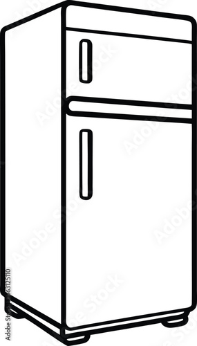 illustration of a refrigerator icon