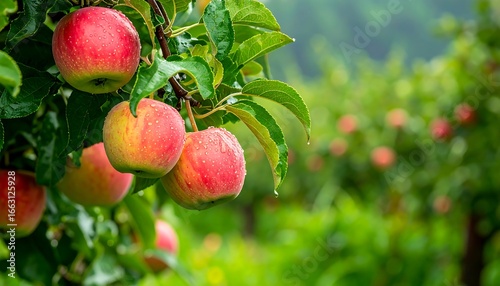 Wallpaper Mural Apples on Branch in Orchard Torontodigital.ca
