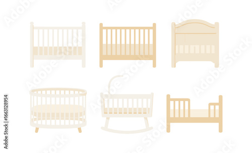 Glowing baby crib collection: neon style nursery furniture design
