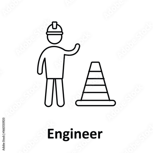  Engineer   Vector Icon which can easily modify or edit