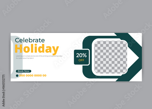 modern tourism marketing promotion web banner ,travel social media template.