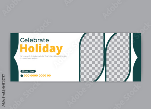 modern tourism marketing promotion web banner ,travel social media template.