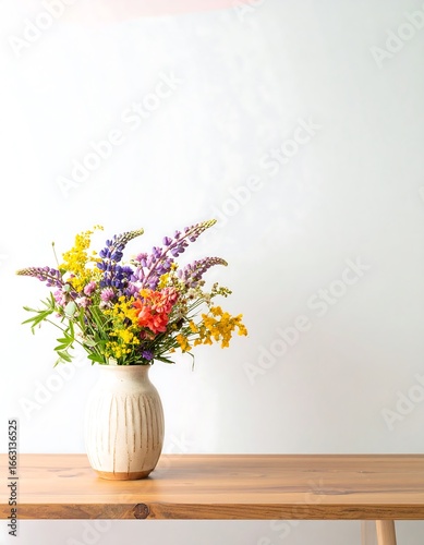 Wallpaper Mural Colorful wildflowers in a vase Torontodigital.ca