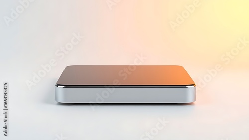 Wallpaper Mural Sleek rectangular device with glossy finish on a gradient backdrop, exemplifying minimalist technological aesthetics. Torontodigital.ca