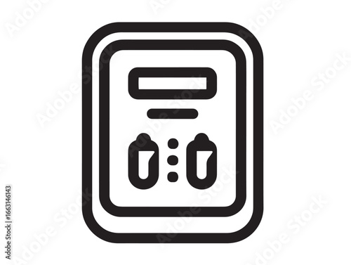 Sleek vector illustration of medical tens unit pain relief