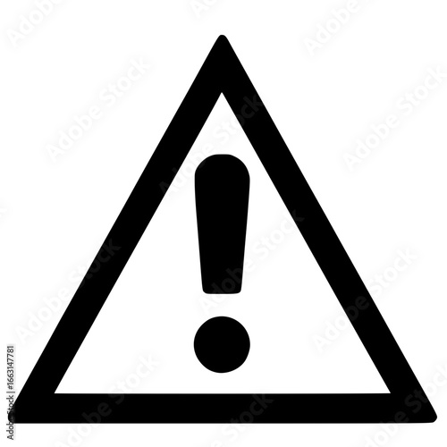 Caution Ahead: A stark triangular warning sign, a universal symbol of hazard, conveying immediate attention and potential danger with bold clarity.