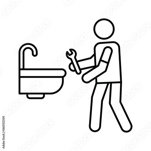  Plumber  Vector Icon which can easily modify or edit
