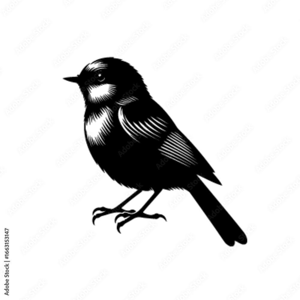 Obraz premium Charming Bulbul Bird Vector Design