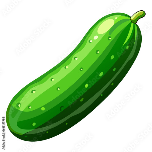 cucumber with leaves