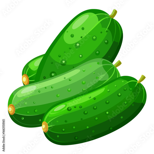 illustration of a cucumber