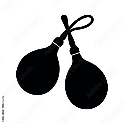 Castanets hand percussion instrument flamenco music Vector illustration