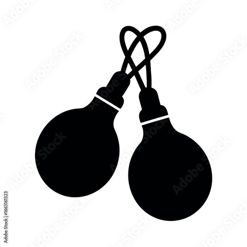 Castanets rhythmic musical instrument traditional dance Vector illustration