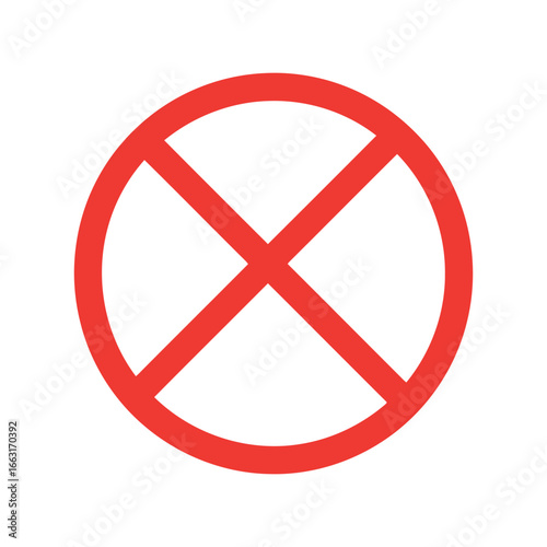 Red prohibition sign forbidden symbol no entry warning restricted access icon danger alert isolated vector graphic Free Download Red prohibition sign forbidden symbol no entry warning restricted access icon danger alert isolated vector graphic - GFXLoad