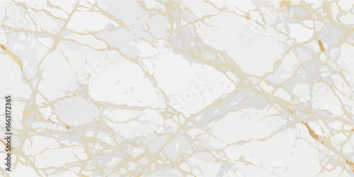 White Marble Texture with Gold Veins background