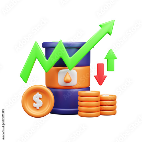 Oil and Gas 3d Icon
