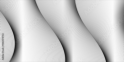 Modern vector background with grey wavy lines.