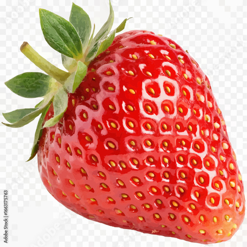 strawberry on white background